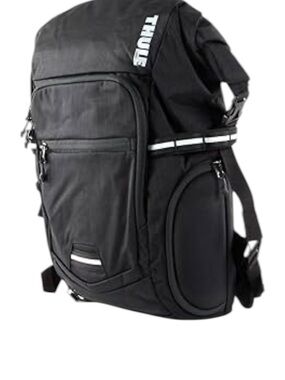 Thule Black Commuter Backpack with Reflective Stripes